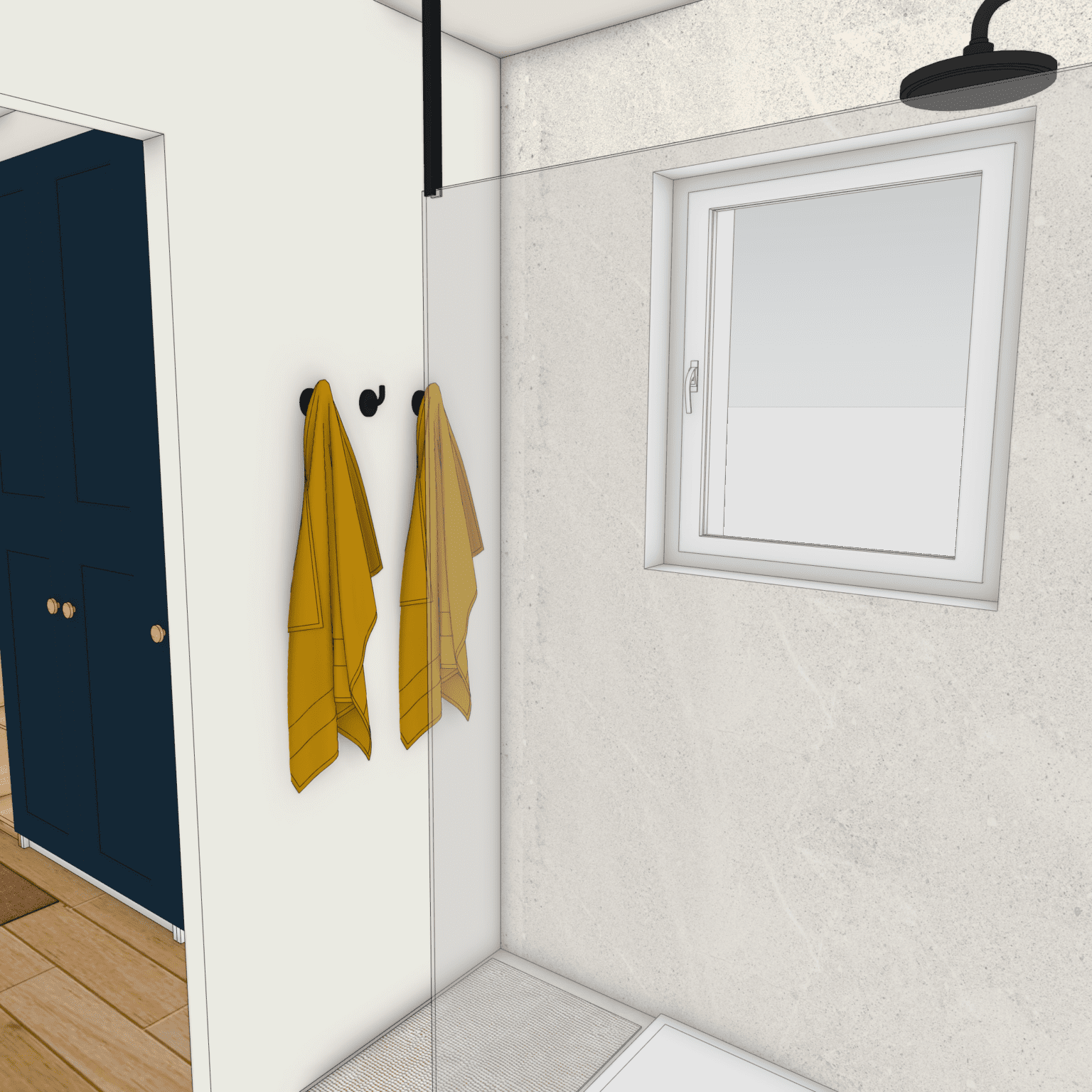 salle de bain de maison moderne dans le Rhône