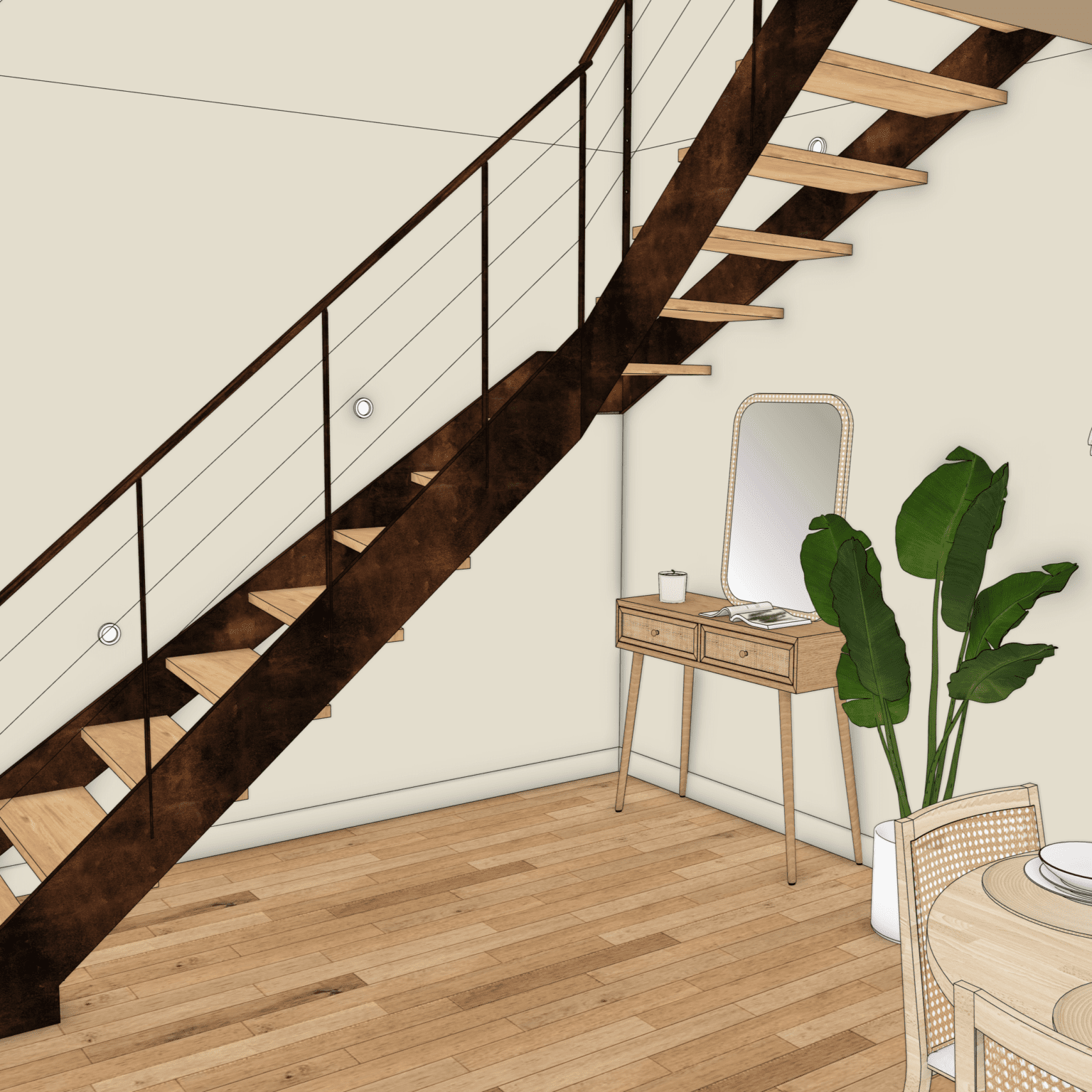 Aménagement séjour intemporel décoration intérieure