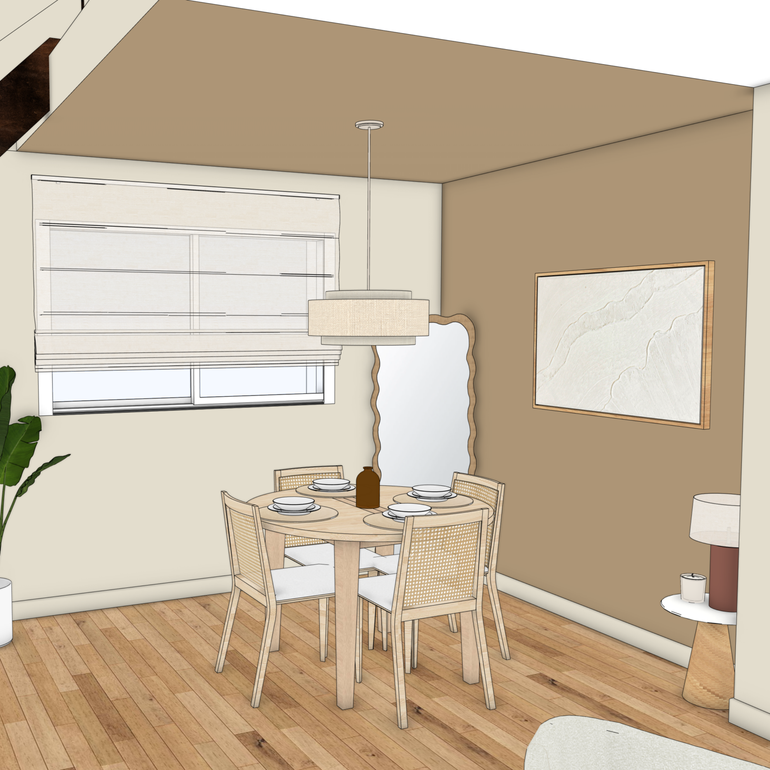 Salle à manger intemporelle projet décoration intérieure